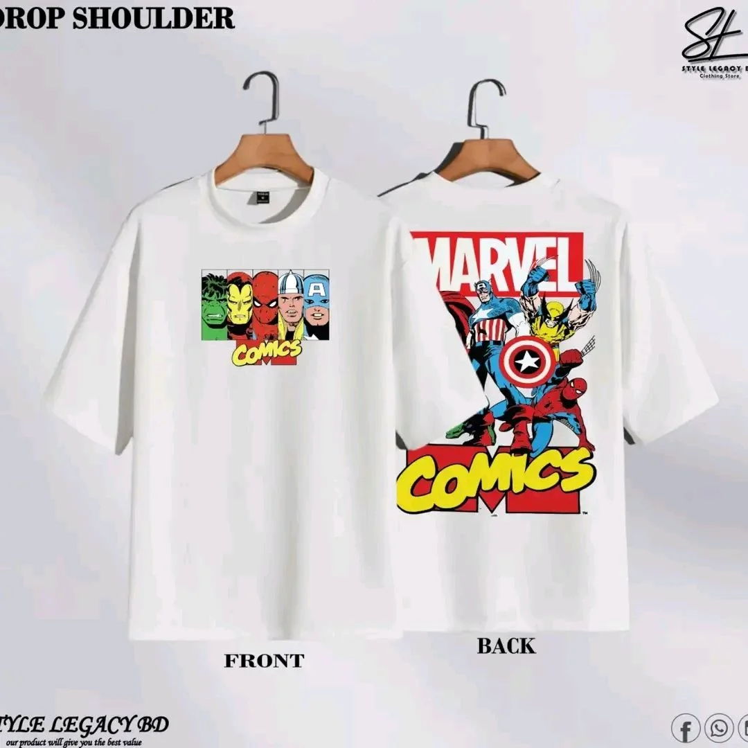 Customize /Drop Shoulder T-shirt — image 6