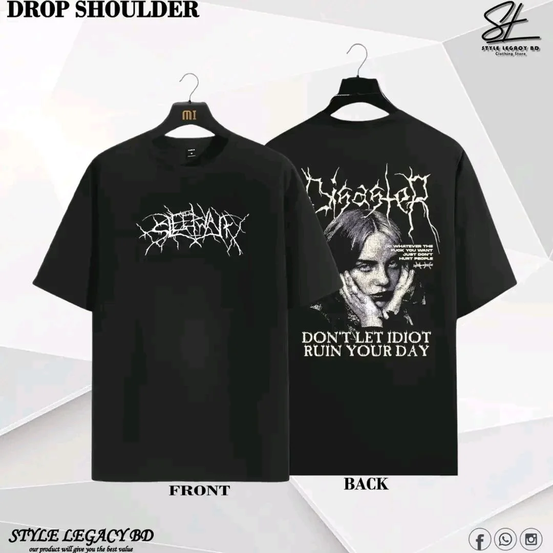 Customize /Drop Shoulder T-shirt — image 5