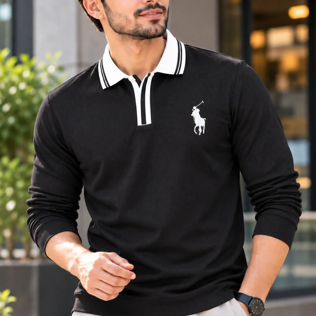 Premium Embroidery Full Sleeve Polo Shirt — image 5