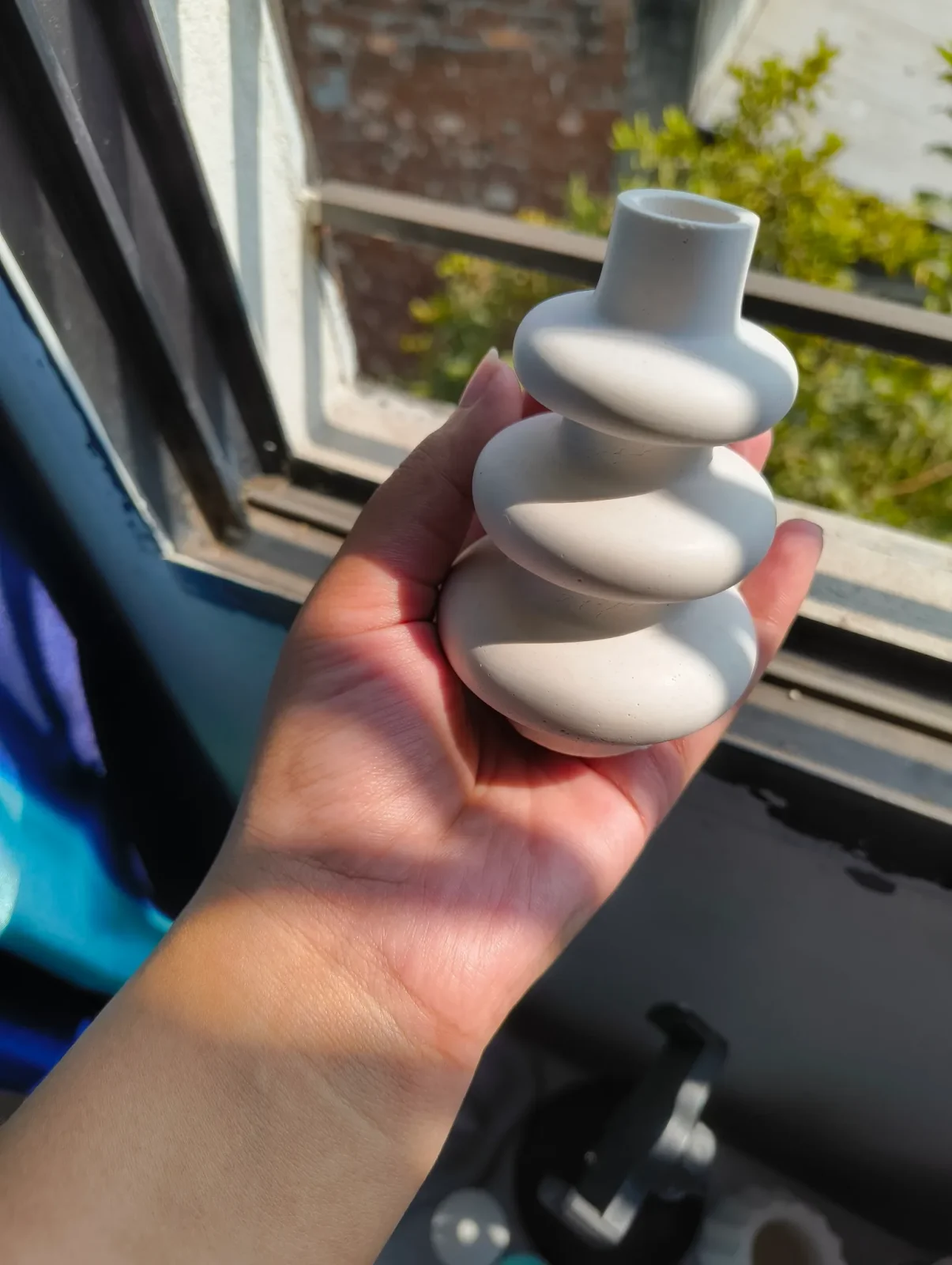 Flower Vase Handmade Gypsum — image 3