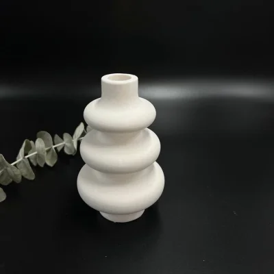 Flower Vase Handmade Gypsum — image 1