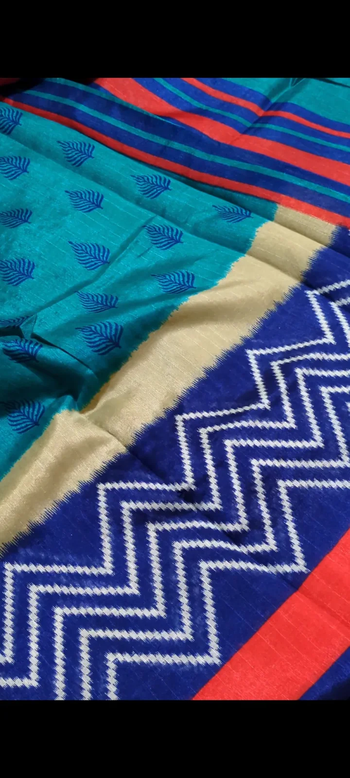 Premium Motka Silk Blue Saree — image 4