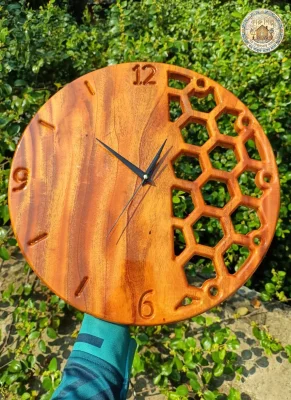 Wooden Wall Clock — image 3