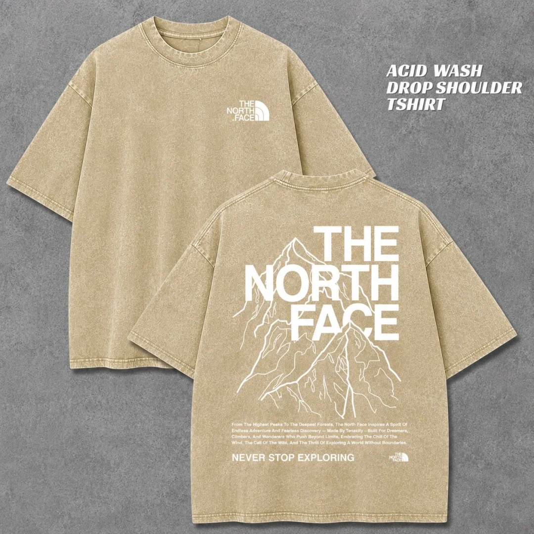 Premium Acid Wash Drop Shoulder T-Shirt — image 3
