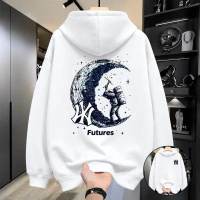 Stylish Solid Printed Cotton Hoodie — image 7