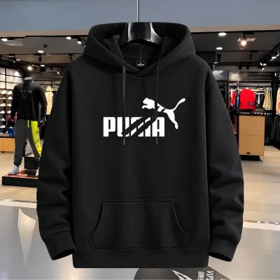 Stylish Solid Printed Cotton Hoodie — image 3