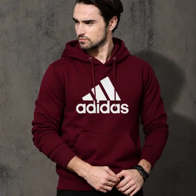 Stylish Solid Printed Cotton Hoodie — image 4