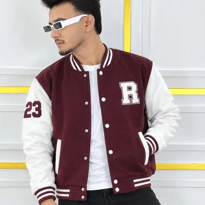 Stylish Cotton Varsity Jacket — image 8