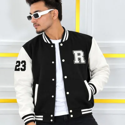 Stylish Cotton Varsity Jacket — image 5