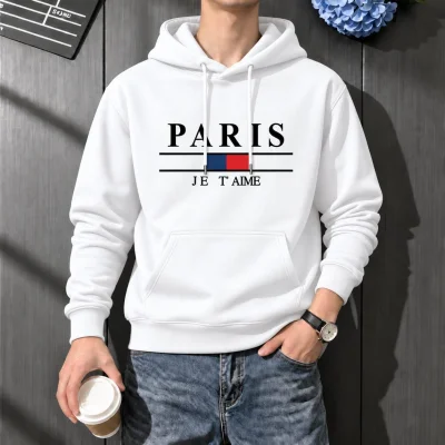 Stylish Solid Printed Cotton Hoodie — image 1