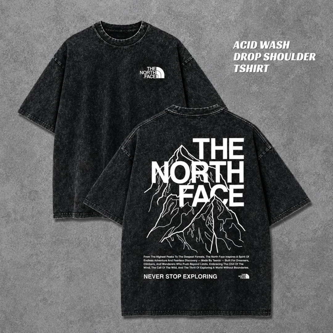 Premium Acid Wash Drop Shoulder T-Shirt