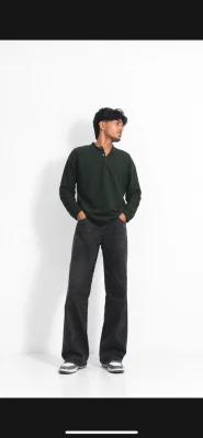 Boxy fit henley t-shirt — image 2