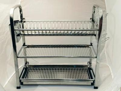 SKB Stainless Steel 3-Tier Dish Rack (Square) — image 3
