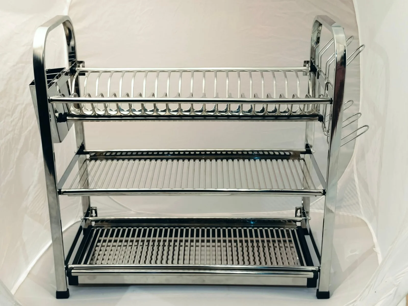 SKB Stainless Steel 3-Tier Dish Rack (Square) — image 3