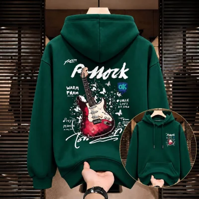 Stylish Solid Printed Cotton Hoodie — image 6