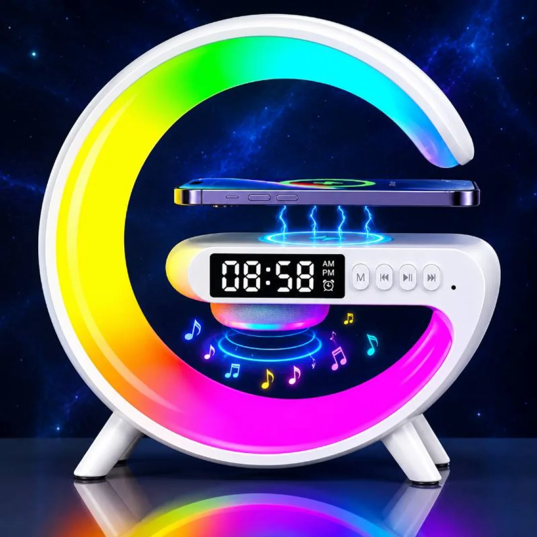 LED Wireless Charging Speaker & Alarm Clock