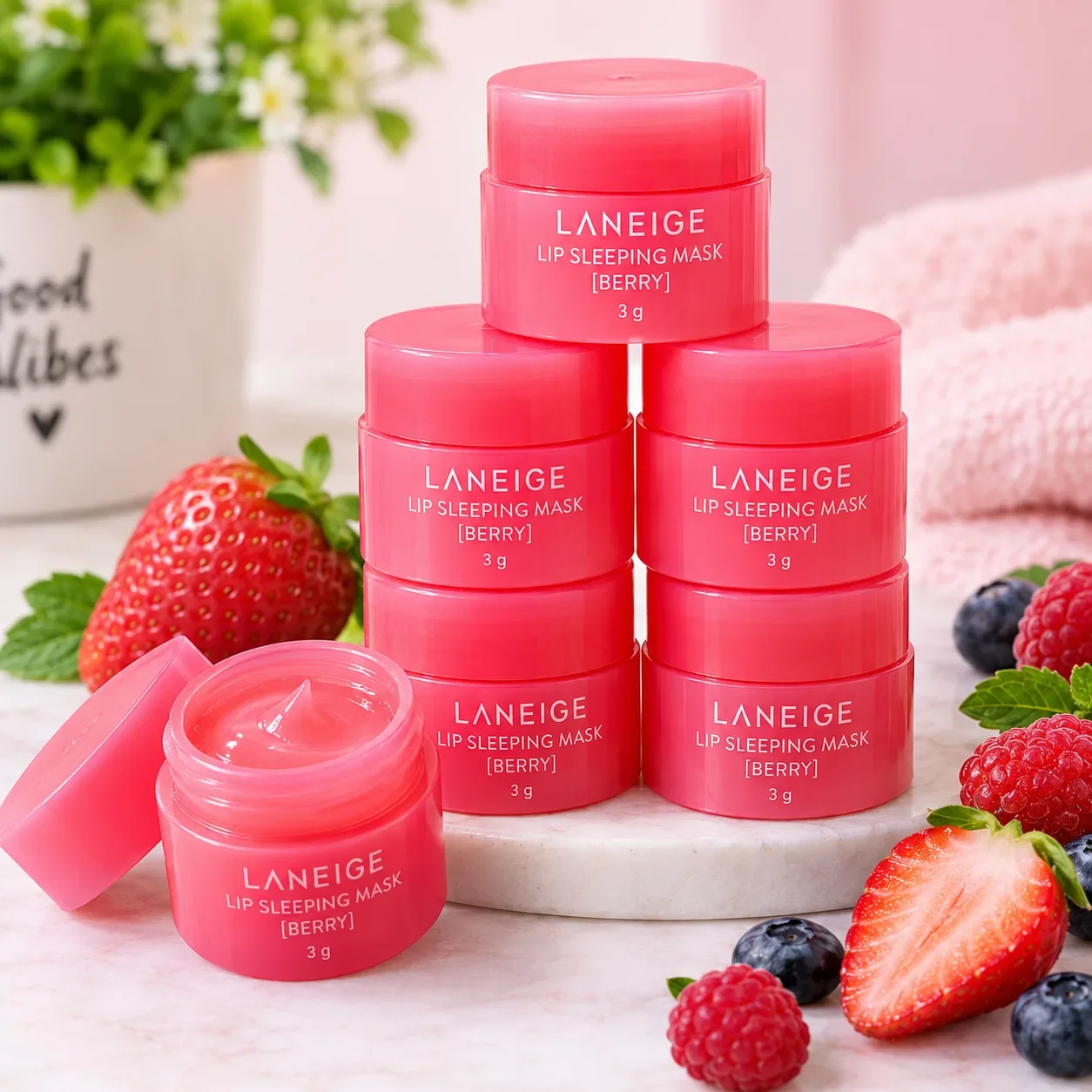 LANEIGE Lip Sleeping Mask – Berry (Overnight Lip Care) — image 2