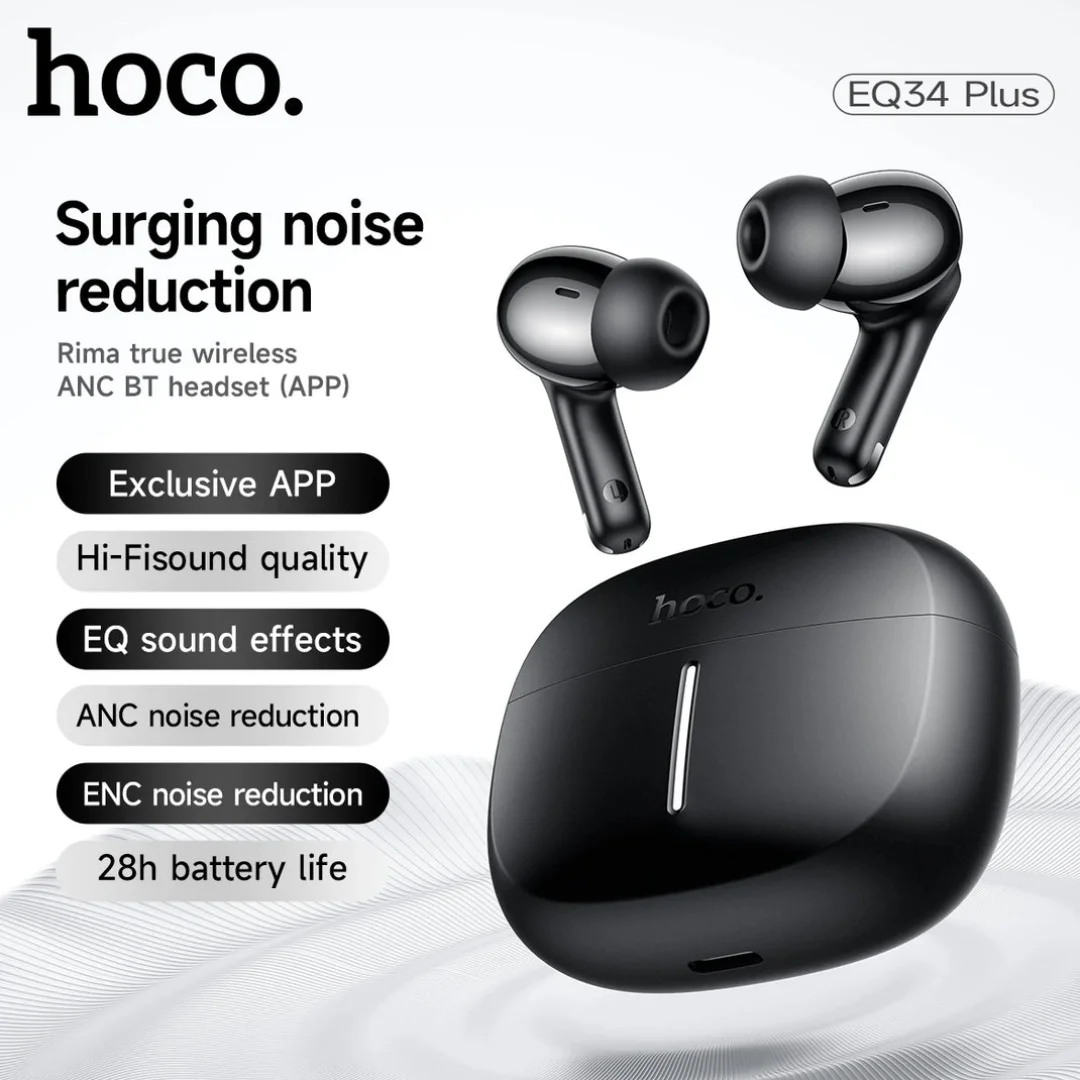 HOCO EQ34 Plus ANC App-Controlled Wireless Earbuds