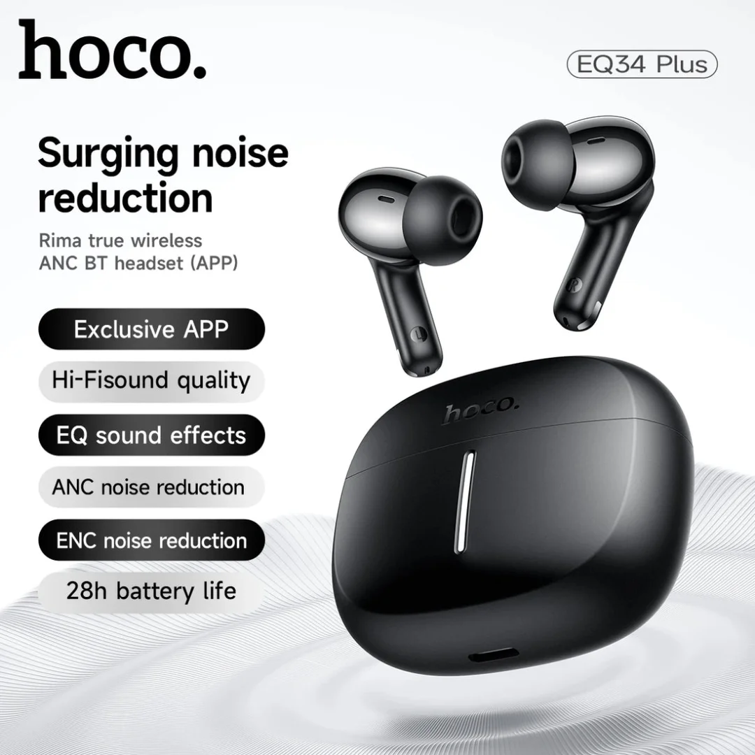 HOCO EQ34 Plus ANC App-Controlled Wireless Earbuds